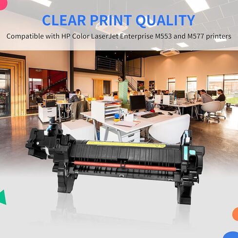 مجموعة صهر B5L35A متوافقة مع HP Color Laserjet M552 M553 M577، مصهر طابعة B5L35A لـ HP M577c M577z M577dn M577f M577cm M553dnm M553xm M577dnm M552dn M553dh M553n M553x,180K Yield-110V in Kuwait