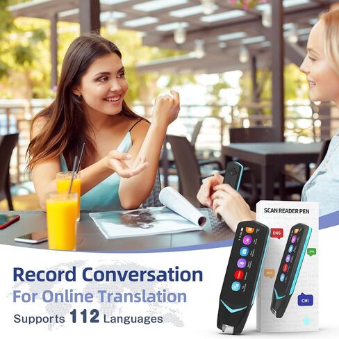 NEWYES Scan Reader Pen 4 [قاموس كولينز مدمج]، قلم الماسح الضوئي للنص إلى جهاز الكلام، قلم ترجمة 16 جيجا بايت قلم قراءة الصور، قلم قاموس ترجمة الصور للطلاب البالغين in Saudi Arabia
