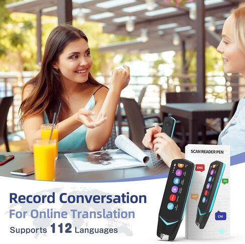 NEWYES Scan Reader Pen 4 [قاموس كولينز مدمج]، قلم الماسح الضوئي للنص إلى جهاز الكلام، قلم ترجمة 16 جيجا بايت قلم قراءة الصور، قلم قاموس ترجمة الصور للطلاب البالغين in Saudi Arabia