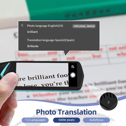 NEWYES Scan Reader Pen 4 [قاموس كولينز مدمج]، قلم الماسح الضوئي للنص إلى جهاز الكلام، قلم ترجمة 16 جيجا بايت قلم قراءة الصور، قلم قاموس ترجمة الصور للطلاب البالغين in Saudi Arabia