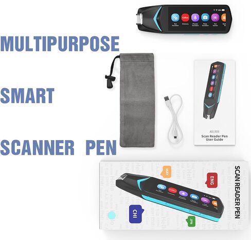 NEWYES Scan Reader Pen 4 [قاموس كولينز مدمج]، قلم الماسح الضوئي للنص إلى جهاز الكلام، قلم ترجمة 16 جيجا بايت قلم قراءة الصور، قلم قاموس ترجمة الصور للطلاب البالغين in Saudi Arabia