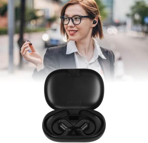 Translator Earphone, Real Time Translation GT01 Language Translator Earbuds 5.3 Noise Reduction for Business Learning (White) in Saudi Arabia