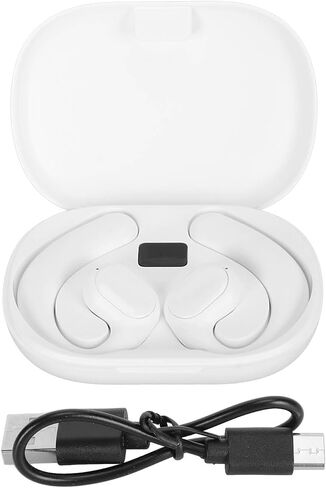 Translator Earphone, Real Time Translation GT01 Language Translator Earbuds 5.3 Noise Reduction for Business Learning (White) in Saudi Arabia
