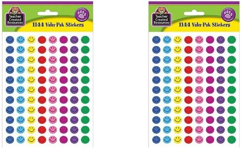 ملصقات وجه سعيد صغيرة من Teacher Created Resources Valu-Pak، متعددة الألوان (6633)، 0.38 بوصة in Kuwait