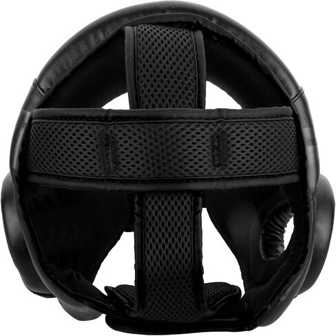 Venum Challenger Open Face Headgear - Black/Black, One Size in Saudi Arabia