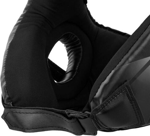Venum Challenger Open Face Headgear - Black/Black, One Size in Saudi Arabia