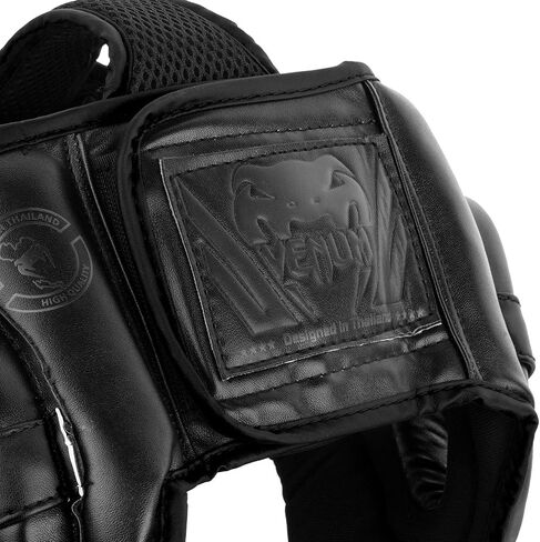 Venum Challenger Open Face Headgear - Black/Black, One Size in Saudi Arabia