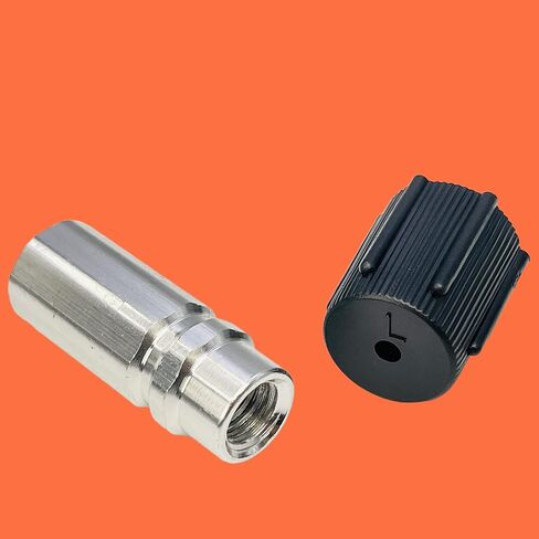 مجموعة صمامات تكييف الهواء الأساسية | غطاء وصمام AC R12 R134a تيفلون ختم تبريد مكيف الهواء صمام خدمة تكييف الهواء للسيارة وHVAC AC مجموعة قبعات ختم منفذ الشحن (غطاء نظام تكييف الهواء ومجموعات ختم الصمام) in Kuwait