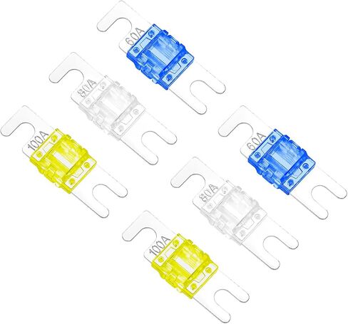 RECOIL ZMFH12 2-Way Mini-ANL Fused Distribution Block, 1 X 0/2/4 Gauge in & 2 X 4/8 Gauge Out, Fused Distribution Block with 60A, 80A, 100A Fuses in Saudi Arabia
