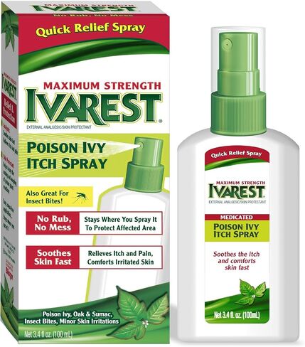 رذاذ Ivarest Poison Ivy Itch، رذاذ Poison Ivy، علاج اللبلاب السام، منتج تخفيف اللبلاب السام، تخفيف البلوط السام، تخفيف السماق السام، 3.4 أونصة سائلة in Saudi Arabia