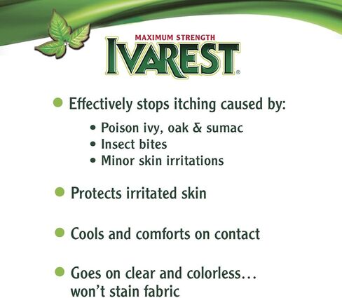 رذاذ Ivarest Poison Ivy Itch، رذاذ Poison Ivy، علاج اللبلاب السام، منتج تخفيف اللبلاب السام، تخفيف البلوط السام، تخفيف السماق السام، 3.4 أونصة سائلة in Saudi Arabia