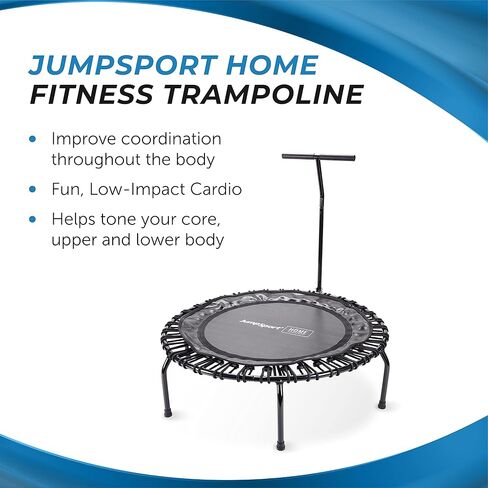 Stamina Jumpsport Home Fitness Trampoline - ممارسة الترامبولين للبالغين - اللياقة البدنية للتمرين المنزلي - سعة وزن تصل إلى 250 رطلاً in Kuwait