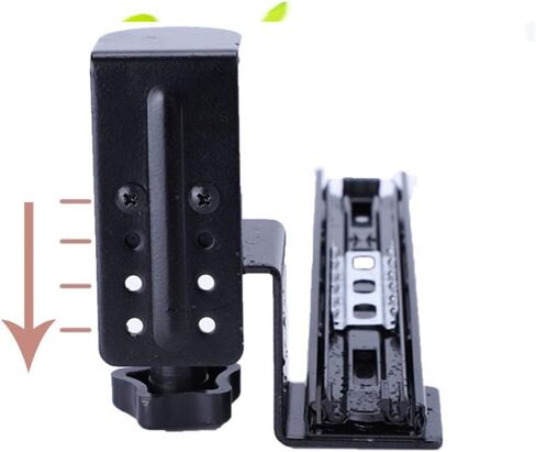 مشبك على صينية لوحة المفاتيح أسفل المكتب، صينية لوحة مفاتيح قابلة للسحب وقابلة للتعديل، مقاس 29.5 بوصة × 10 بوصة للمنزل أو المكتب in Kuwait