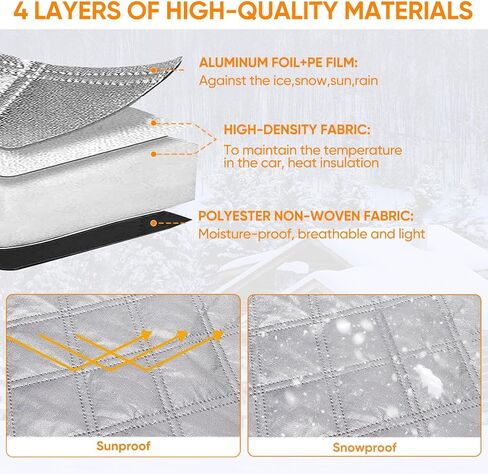 نيفرلاند RV غطاء الزجاج الأمامي للفئة C فورد 1997-2023، غطاء النافذة الأمامية RV غطاء الزجاج الأمامي للزجاج الأمامي RV مع مغناطيس قوي، فتحات مرآة جانبية، أشرطة زاوية مرنة in Kuwait
