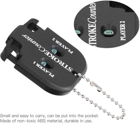 Domigard Mini Golf Score Shot Strike Counter Clicker مع أداة إعادة ضبط القرص، 2 سلسلة مفاتيح لإكسسوارات ألعاب الجولف المحمولة 2 أرقام لوحة النتائج الرياضية الخارجية للملاعب in Kuwait