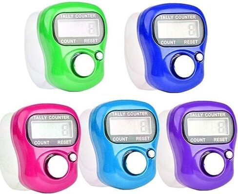 عداد صف رقمي بـ 5 أرقام LED، جهاز عرض عداد النقر، عداد نقر رقمي محمول، عداد عداد الإصبع، عداد إصبع إلكتروني، عداد عداد يدوي مع حلقة للجولف، عدادات المسار والميدان in Saudi Arabia