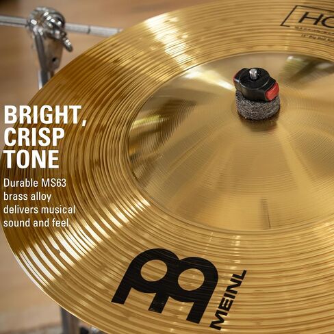 Meinl Cymbals HCS 18 بوصة Big Bell Ride Cymbal لمجموعة الطبول - صنع في ألمانيا - نحاس تقليدي، ضمان لمدة عامين (HCS18BBR) in Kuwait