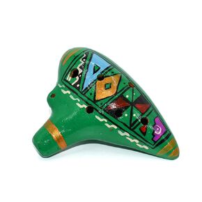 Ocarina Musical Instrument - Made with Clay - Non Toxic - Non Plastic - Handmade with Clay - HandPainted - Whistle - Flute