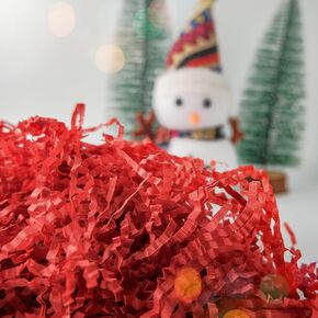 TCAIRG Creamy White Crinkle Cut Paper Shred Filler (1/2 LB) for Gift Wrapping and Basket Filling - Shredded Paper for Gift Box, Box Confetti Shredded, Box Stuffing