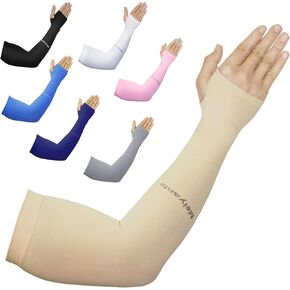 Arm Sleeves for Men Women Work 1 Pair UV Sun Protection UPF Long Sleeves Tattoo Cover Up Sleeves to Cover Arm Sleeves Cooling in Kuwait