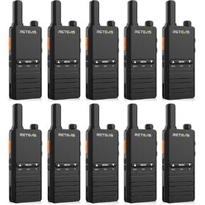Retevis B3H 2 Way Radios Walkie Talkies,New Version of RT22(3.0),Rechargeable Long Range Two Way Radio,Shatterproof Hidden Display,Portable Walkie Talkie for Commercial Restaurant Services(10 Pack)