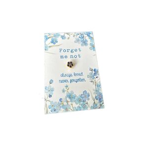 Forget me not pin | Remembrance gift | Forget me not brooch | Forget me not sympathy gift | Funeral Favors