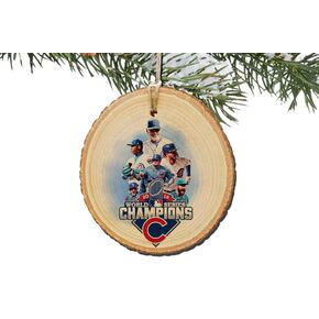 Cubs 2016 World Series Champions baseball gift, 2024 Christmas Tree Ornament, Chicago Ornament, Cubs gift Wrigley souvenir, Baseball game lover, White elephant gifts, stocking stuffers