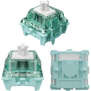 Gateron Magnetic Jade Keyboard Switches,Pre-lubed,120gf Switches Keyboards,Compatible with RGB LED,Freely Setting Pre-Travel Key Switches for MX Mechanical KeyboardSuitable(90PCS)