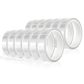 12 Rolls 20mm x33m(108ft) Clear Heat Tape,Transparent High Temperature Heat Resistant Tape,Heat Transfer Tape for Heat Press and Sublimation,Heat Transfer Vinyl,No Residue