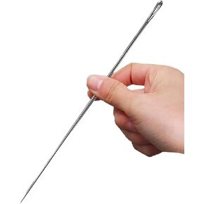 4" Professional Upholstery Needle 10cm length 3mm thickness, Big Eye Hand Sewing Needles for Stitching and Crafting Projects