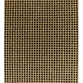 Needlepoint Canvas Orange Line Blank Mono Deluxe Antique Brown 20"X 18" (14 mesh)