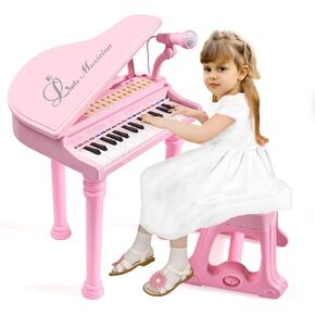 31 Keys Piano Toy for 3 Year Old Kids with Microphone and Stool in Kuwait