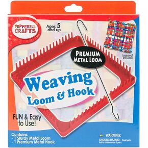 Pepperell Metal Loom & Hook Set, Azalea Pink