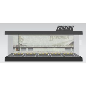 Hot Cars Wheels Display Case - 1/64 Scale Die-cast Model Car Display Case with LED Light and Acrylic Cover, Hot Diecast Wheels Parking Garage Dioramas with 9 Parking Spaces (1/64-1T-Rou66) in Kuwait