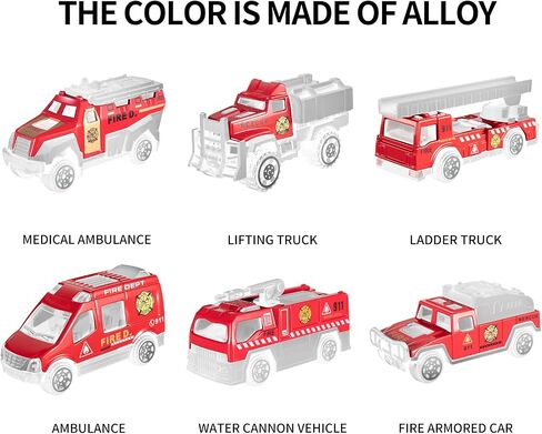 TEMI Toddler Toys for 3 4 5 6 Years Old Boys, Die-cast Construction Toys Car Carrier Vehicle Toy Set w/Play Mat, Kids Toys Truck Alloy Metal Car Toys Set for Age 3-9 Toddlers Kids Boys & Girls in Kuwait