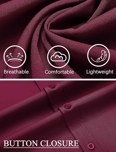 COOFANDY Mens Casual Button Down Shirts Short Sleeve Business Shirts Lightweight Wrinkle Free Dress Shirts in Saudi Arabia
