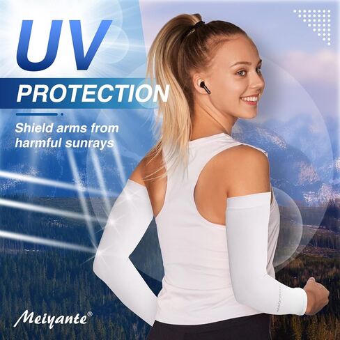 Arm Sleeves for Men Women Work 1 Pair UV Sun Protection UPF Long Sleeves Tattoo Cover Up Sleeves to Cover Arm Sleeves Cooling in Kuwait