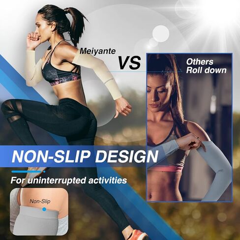 Arm Sleeves for Men Women Work 1 Pair UV Sun Protection UPF Long Sleeves Tattoo Cover Up Sleeves to Cover Arm Sleeves Cooling in Kuwait