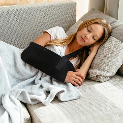 Arm Sling Shoulder Immobilizer. Wrist/Elbow Brace for Men Women Injury, Torn Rotator Cuff Surgery Recovery Slings, Right Left Mesh Hand Injuries Support Holder, Padded Mesh Broken Collarbone Fracture in Saudi Arabia