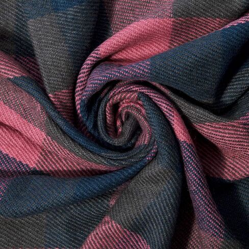 YSense Women's Long Plaid Blanket Scarf Chunky Oversized Winter Fall Warm Big Tartan Scarves Wrap Shawl Ladies Gifts in Saudi Arabia