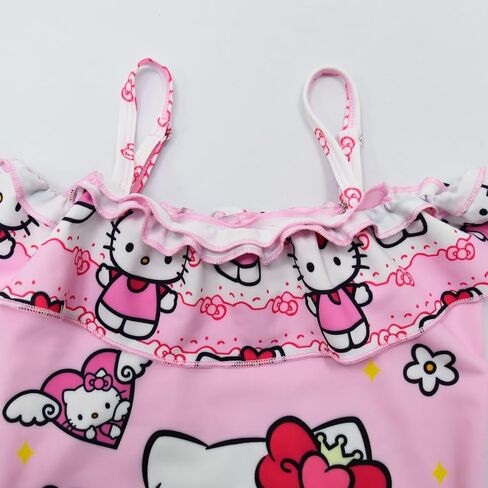 Girls Fashion Swimsuit Cute Cartoon Bathing Suits One Piece Graphics Swimwear for 3-10 Years Kids in Saudi Arabia