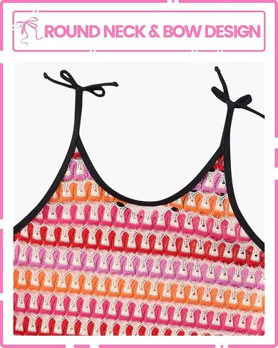 ملابس سباحة للفتيات من Angel Season لتغطية ملابس السباحة للأطفال لملابس السباحة وملابس الشاطئ وملابس السباحة وأغطية كامي المصنوعة من الكروشيه in Kuwait