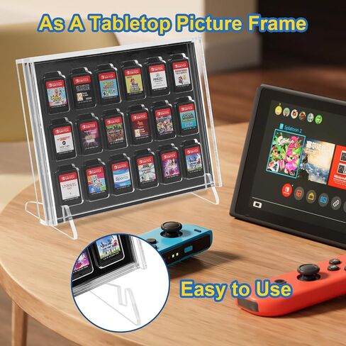 حامل تثبيت على الحائط من Desing Wish Switch متوافق مع Nintendo Switch/OLED Dock، غطاء قاعدة التبديل الشفاف، صندوق حماية شفاف، غطاء غبار، صندوق عرض من الأكريليك على الحائط لمنصة Nintendo Switch in Kuwait