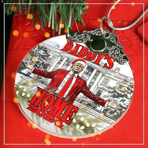 Trump Christmas Ornament 2024, Daddy's Home Trump Gift, President Trump Ornament, Trump Ornament 2024, Trump Merchandise, Trump Ornament, Christmas Ornaments 2024, Bulletproof Trump Ornament in Kuwait