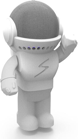 حامل طاولة سبلين متوافق مع مكبر الصوت الذكي أمازون أليكسا إيكو دوت (الجيل الرابع والخامس) وأبل هوم بود ميني، طراز أسترو هيرو روبوت (أسود) in Kuwait