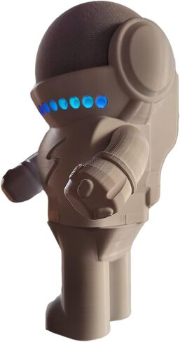 حامل طاولة سبلين متوافق مع مكبر الصوت الذكي أمازون أليكسا إيكو دوت (الجيل الرابع والخامس) وأبل هوم بود ميني، طراز أسترو هيرو روبوت (أسود) in Kuwait