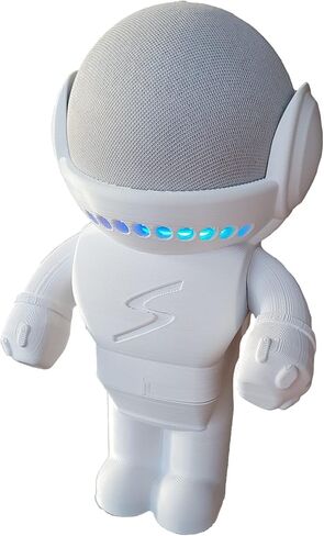 حامل طاولة سبلين متوافق مع مكبر الصوت الذكي أمازون أليكسا إيكو دوت (الجيل الرابع والخامس) وأبل هوم بود ميني، طراز أسترو هيرو روبوت (أسود) in Kuwait