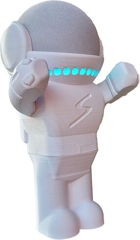 حامل طاولة سبلين متوافق مع مكبر الصوت الذكي أمازون أليكسا إيكو دوت (الجيل الرابع والخامس) وأبل هوم بود ميني، طراز أسترو هيرو روبوت (أسود) in Kuwait