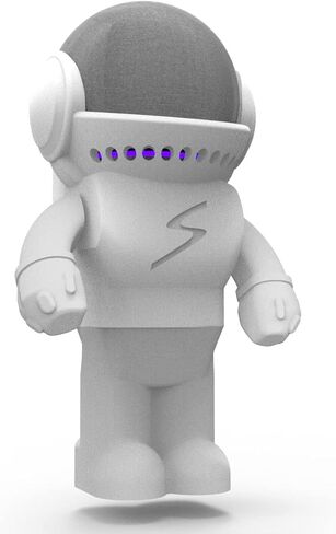 حامل طاولة سبلين متوافق مع مكبر الصوت الذكي أمازون أليكسا إيكو دوت (الجيل الرابع والخامس) وأبل هوم بود ميني، طراز أسترو هيرو روبوت (أسود) in Kuwait