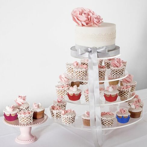 50 قطعة من أغلفة الكب كيك من uxcell، بطانة كب كيك مجوفة وبطانات خبز الكعك وأكواب ورقية لتزيين حفلات الزفاف وأعياد الميلاد وحلويات الكعك الفضية (تاج، ورق) in Kuwait